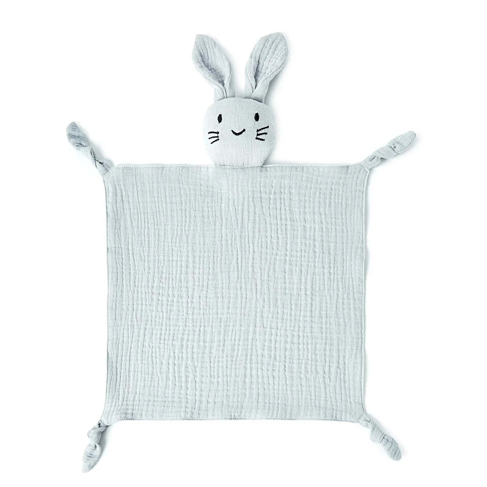 Doudou lapin en gaze de coton